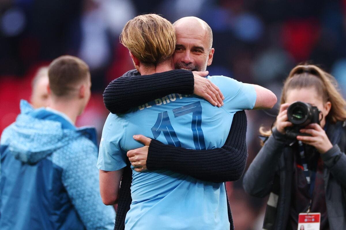 Pep Guardiola and Kevin De Bruyne