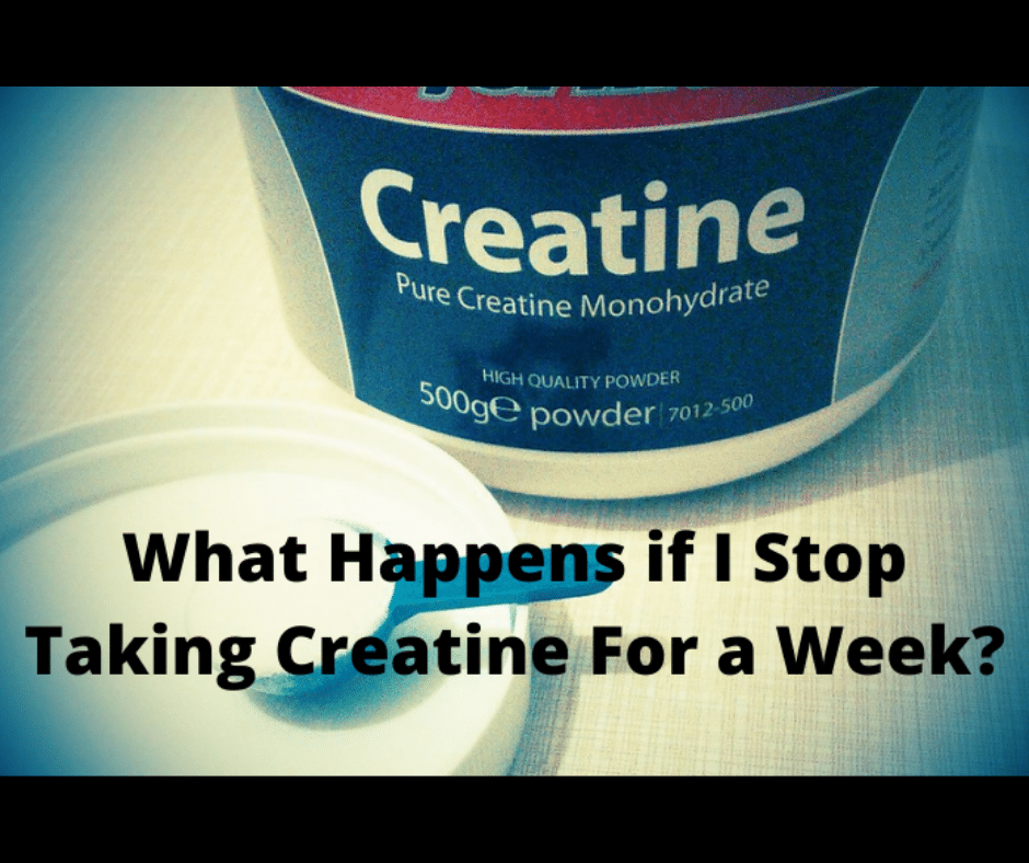 One week of holiday creatine: muscle breakdown or slight hiccup?