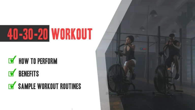 The 40-30-20 Workout: How This Training Method Works
