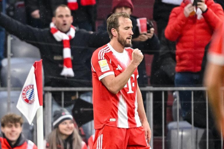 Harry Kane continues Bayern's bid for the Bundesliga title