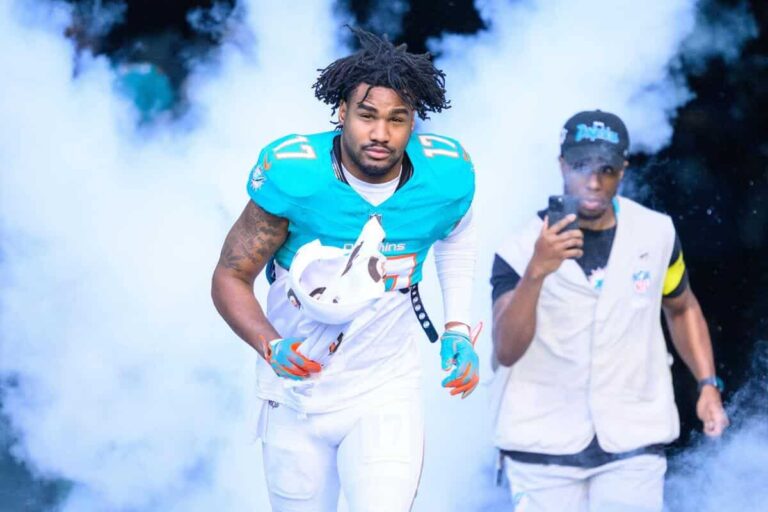 The Denver Broncos are upgrading their receiving corps by acquiring Jalen Waddle from the Miami Dolphins