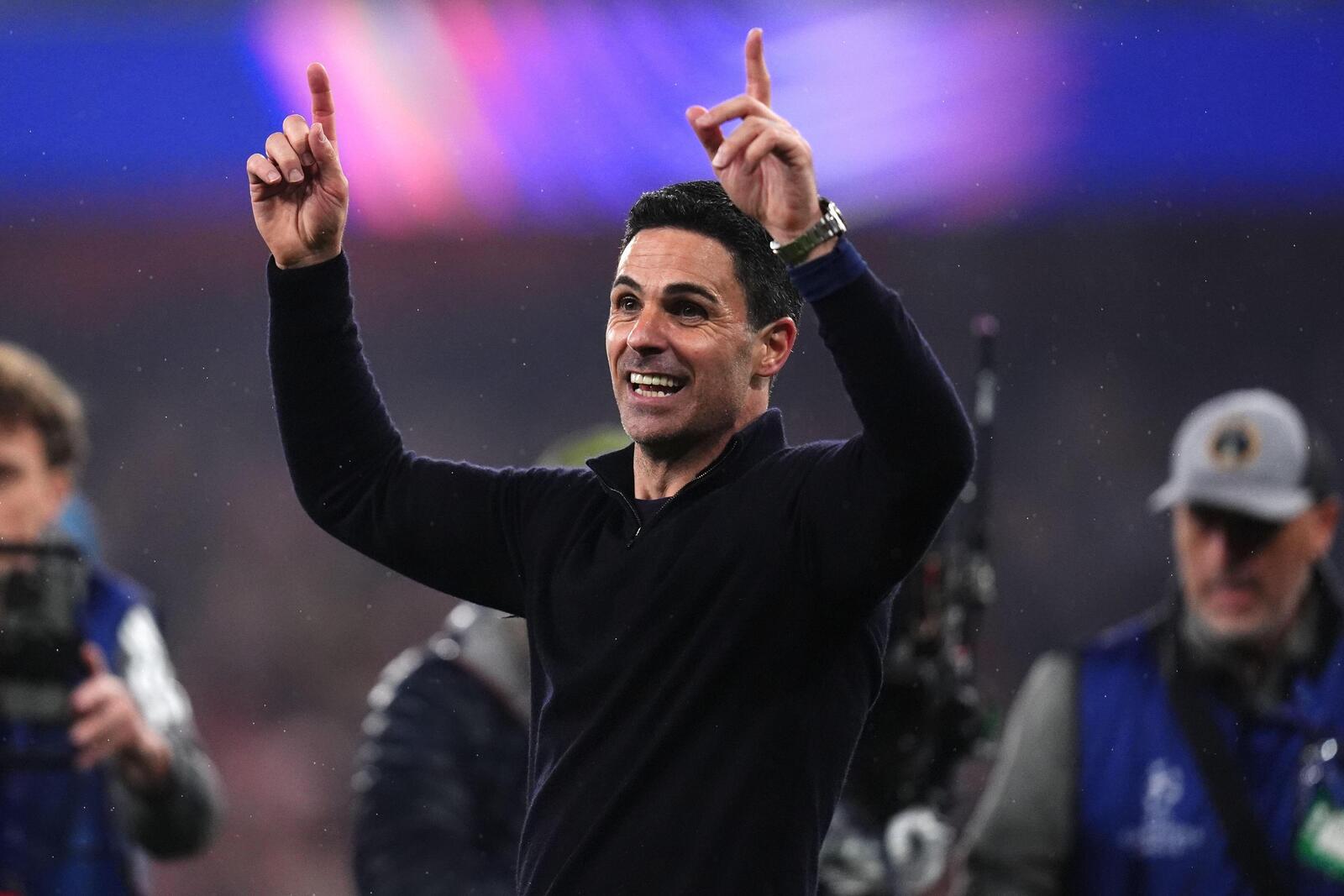 Arteta hails 'amazing night': 'It feels amazing'